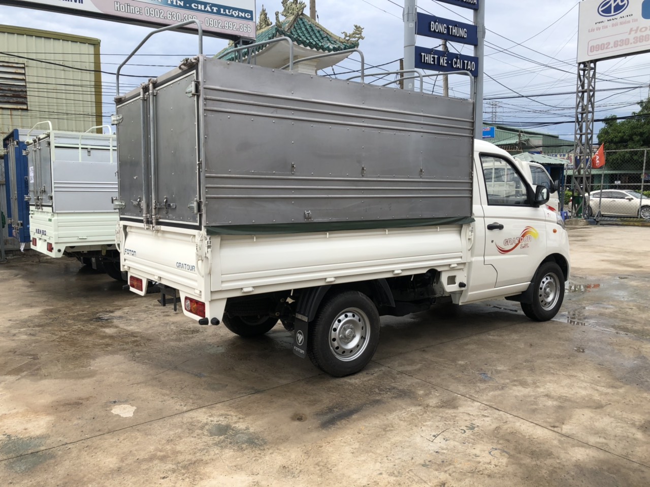 Xe tải 500kg - dưới 1 tấn   2018 - Bán Foton Gratour T3 thùng bạt, hỗ trợ thủ tục cho vay lãi suất 0.7%