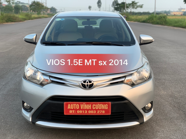 Toyota Vios 2014 - Bán Toyota Vios 1.5E MT năm 2014, màu bạc