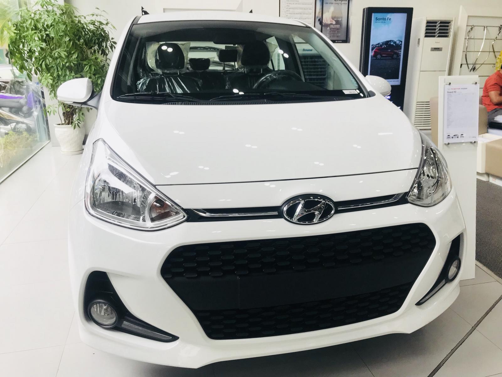 Hyundai Grand i10 2019 - Giao xe ngay, lợi xăng 4L/100 km, chỉ với 100 triệu cho kinh doanh nhá i10 giảm 40 triệu - Hotline: 0974064605