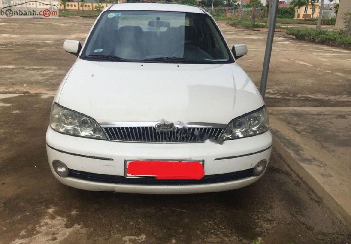 Ford Laser Delu 1.6 MT 2002 - Bán Ford Laser Delu 1.6 MT sản xuất 2002, màu trắng