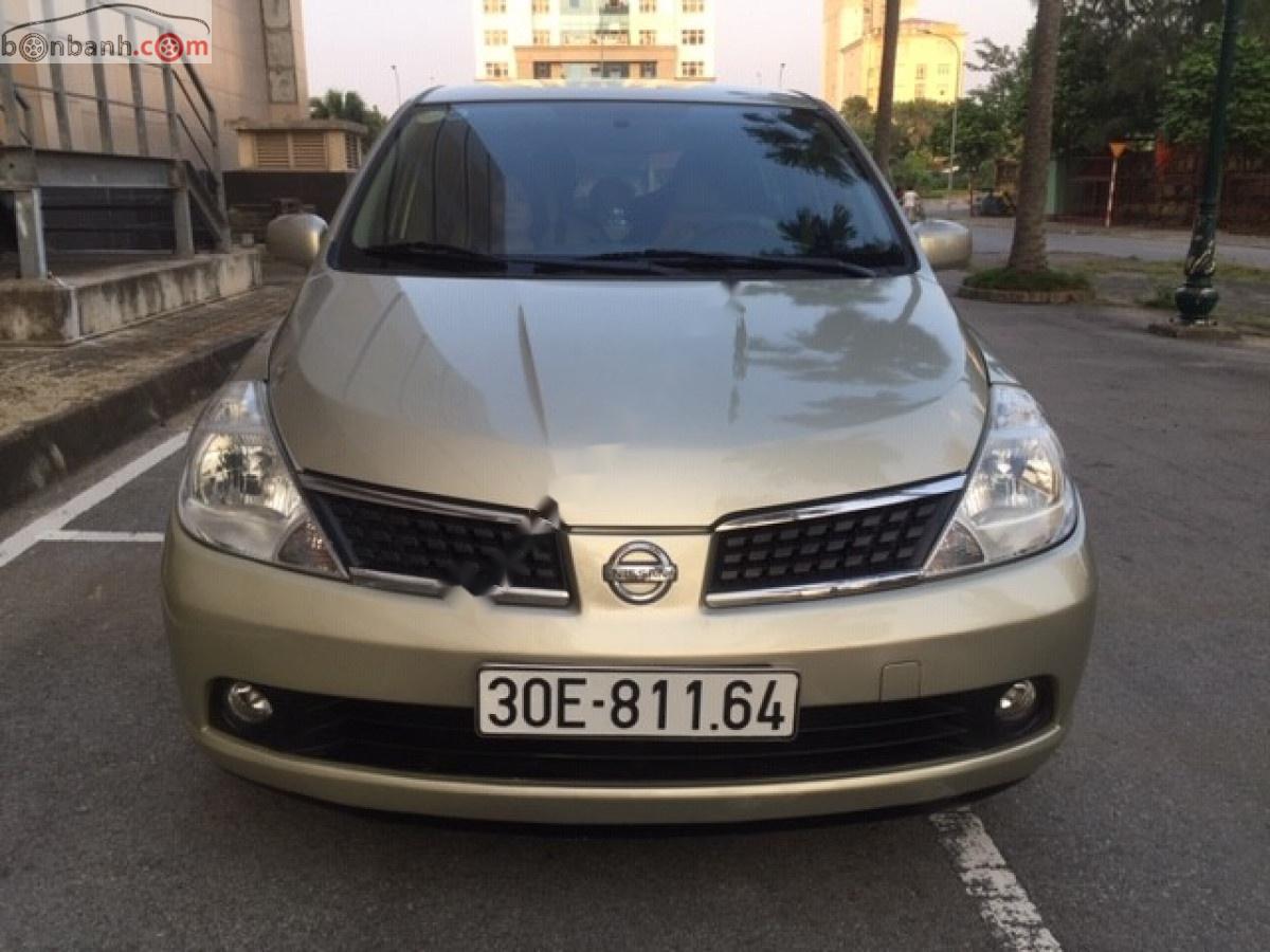 Nissan Tiida 1.6 AT 2008 - Cần bán lại xe Nissan Tiida 1.6 AT năm sản xuất 2008, màu bạc, nhập khẩu nguyên chiếc  