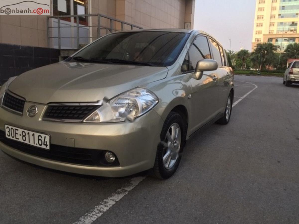 Nissan Tiida 1.6 AT 2008 - Cần bán lại xe Nissan Tiida 1.6 AT năm sản xuất 2008, màu bạc, nhập khẩu nguyên chiếc  