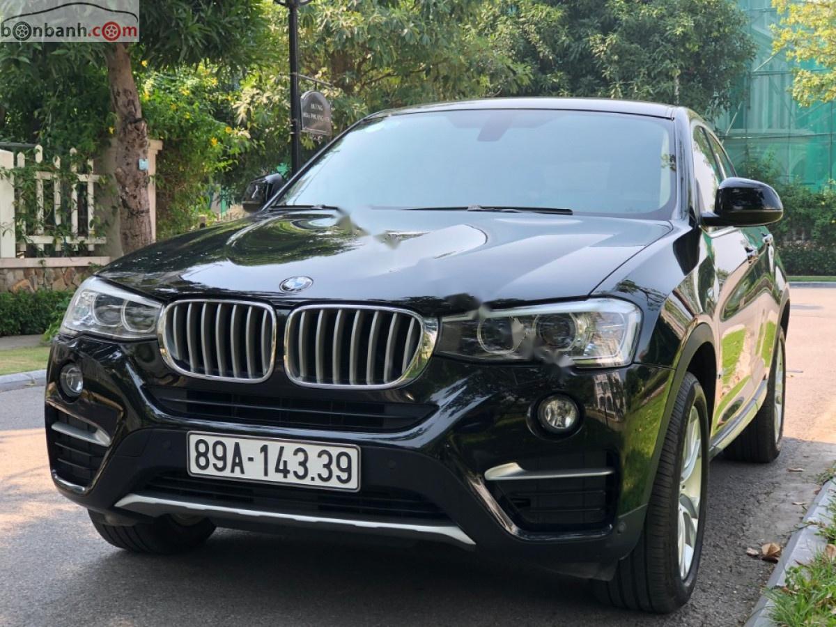 BMW X4 2014 - Cần bán gấp BMW X4 2014, màu đen, xe nhập