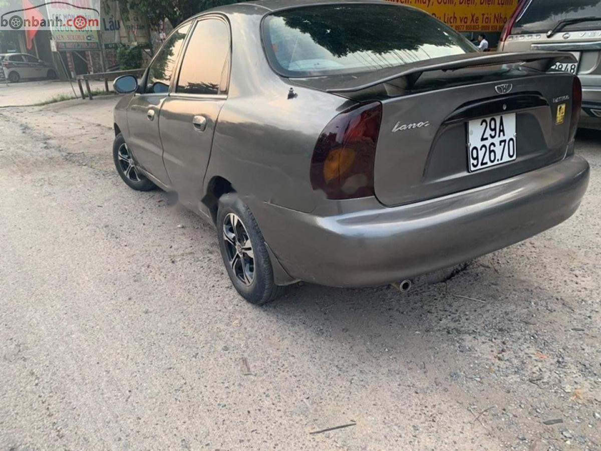 Daewoo Lanos SX 2001 - Bán Daewoo Lanos SX đời 2001, màu xám, giá chỉ 68 triệu