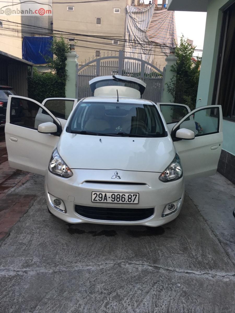 Mitsubishi Mirage   2013 - Bán lại xe Mitsubishi Mirage 2013, màu trắng, nhập khẩu