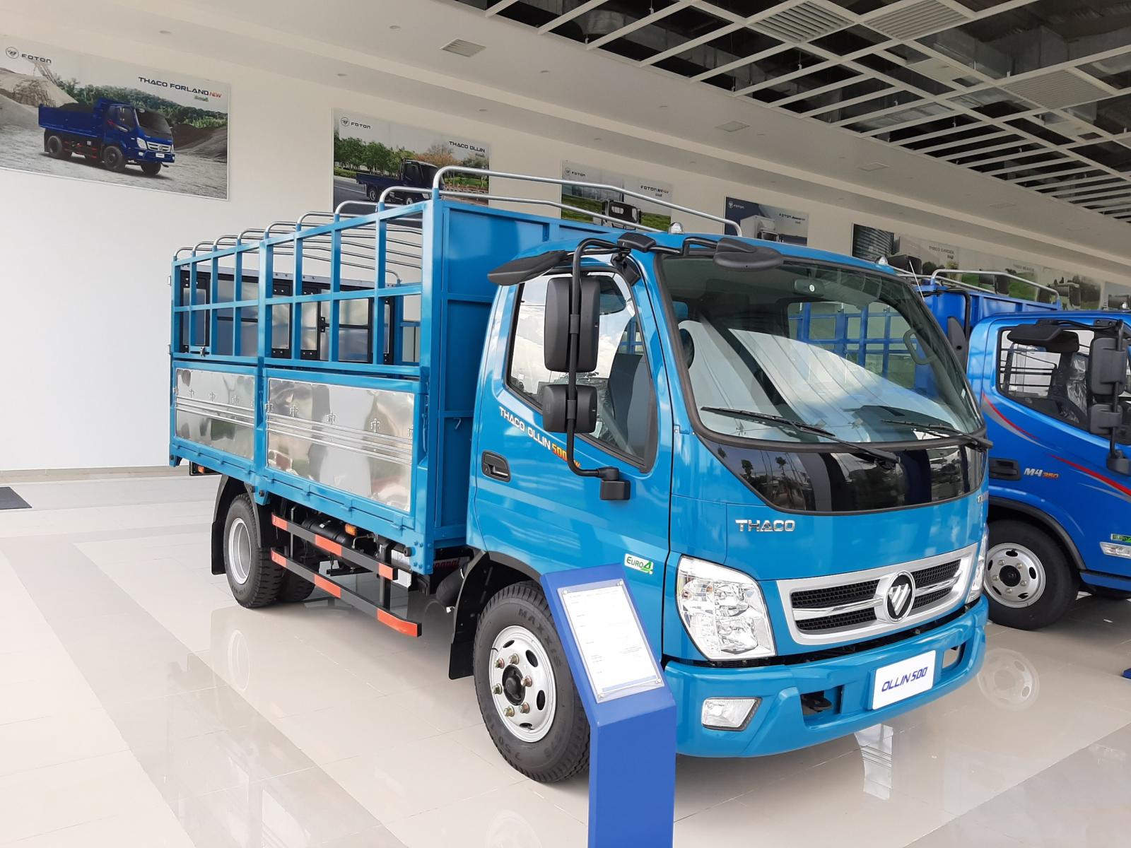 Thaco OLLIN 2019 - Bán xe tải 5 tấn thùng mui bạc Ở Bà Rịa - Vũng Tàu