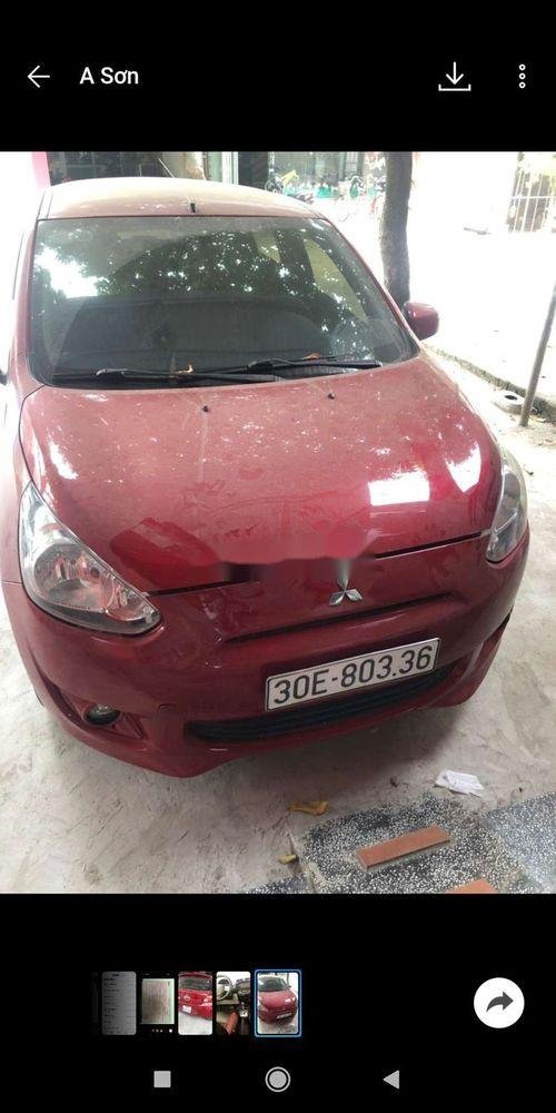 Mitsubishi Mirage 2014 - Gia đình bán Mitsubishi Mirage đời 2014, màu đỏ, nhập khẩu