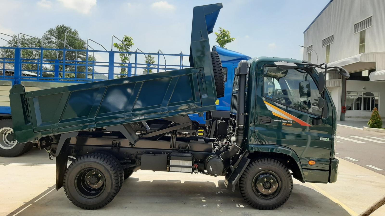 Thaco FORLAND FD350E4 2019 - Mua xe Ben ga cơ, ga điện 3,5 tấn thùng 3 khối Bà Rịa Vũng Tàu - mua xe ben trả góp - xe ben giá tốt - xe ben chở cát đá