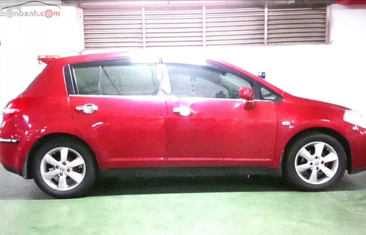 Nissan Tiida 2010 - Cần bán Nissan Tiida 1.6 AT đời 2010, màu đỏ, xe nhập, chính chủ 