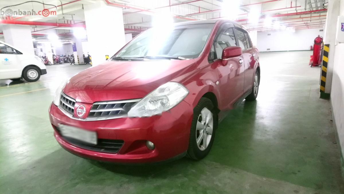 Nissan Tiida 2010 - Cần bán Nissan Tiida 1.6 AT đời 2010, màu đỏ, xe nhập, chính chủ 