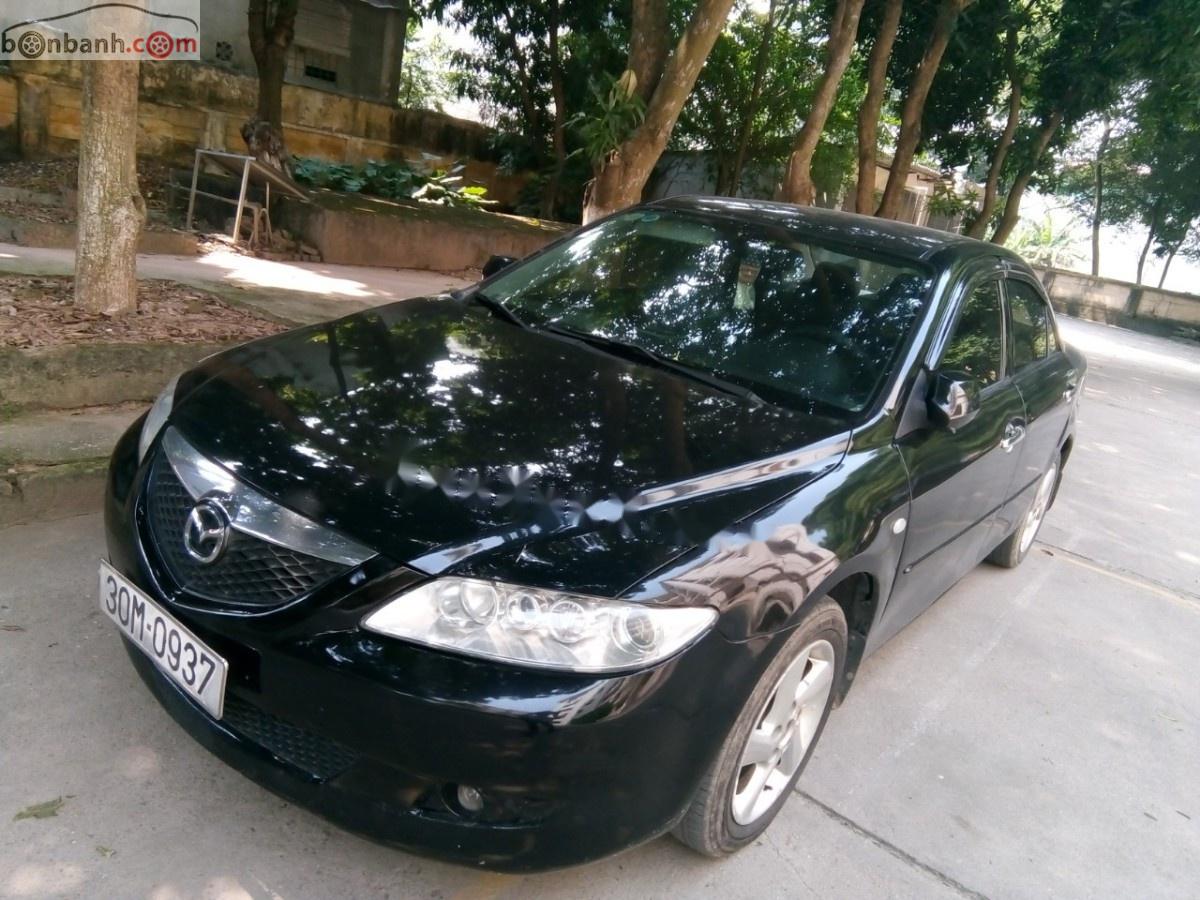 Mazda 6   2003 - Bán ô tô Mazda 6 2003, màu đen, giá chỉ 159 triệu