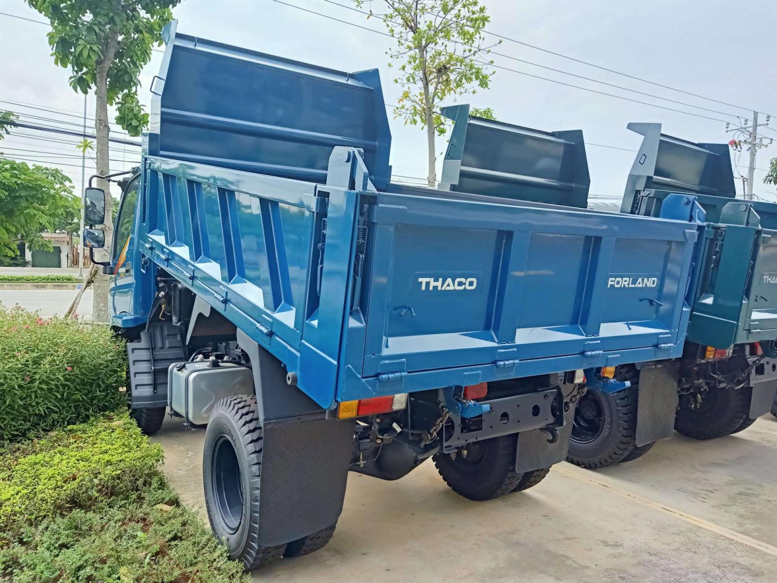 Thaco FORLAND FD345.E4 2019 - Mua xe ben đi đường cấm tải - Xe Ben ga cơ, ga điện 3,5 tấn thùng 3 khối Bà Rịa Vũng Tàu - xe ben chở cát đá xi măng
