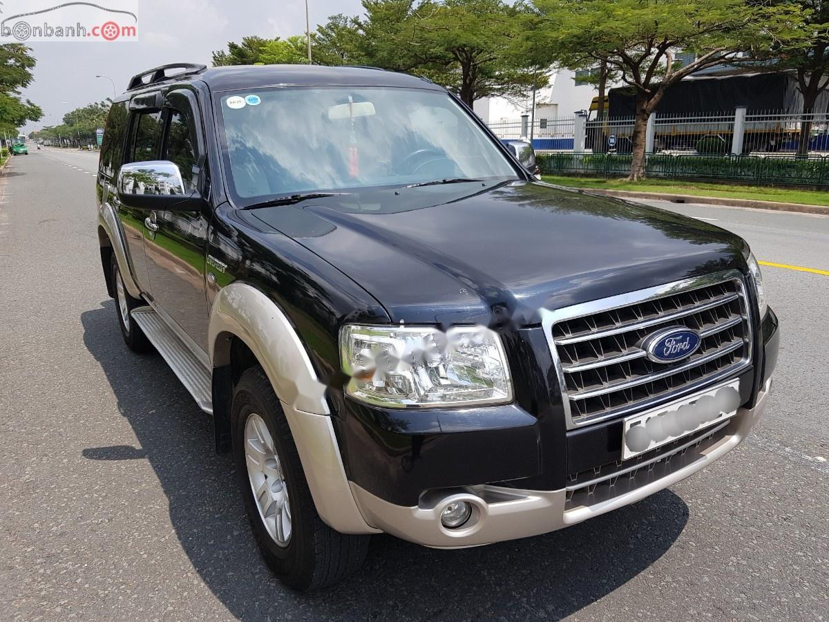 Ford Everest 2007 - Bán Ford Everest 2.5L 4x2 MT đời 2007, màu đen, xe gia đình