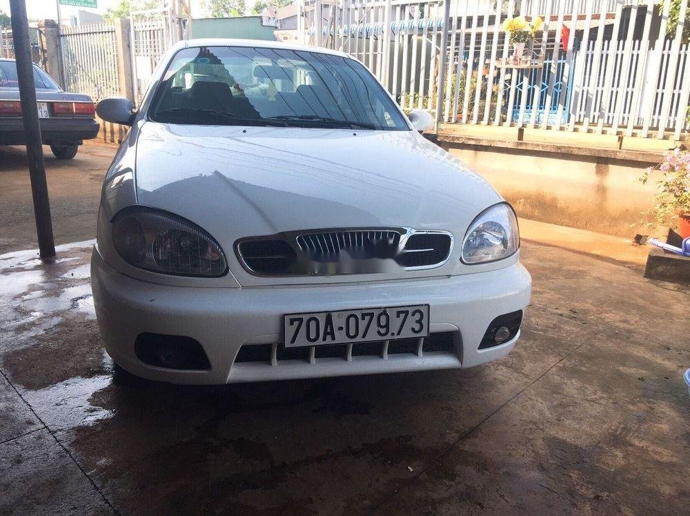 Daewoo Lanos 2002 - Cần bán xe Daewoo Lanos 2002, màu trắng, 78tr