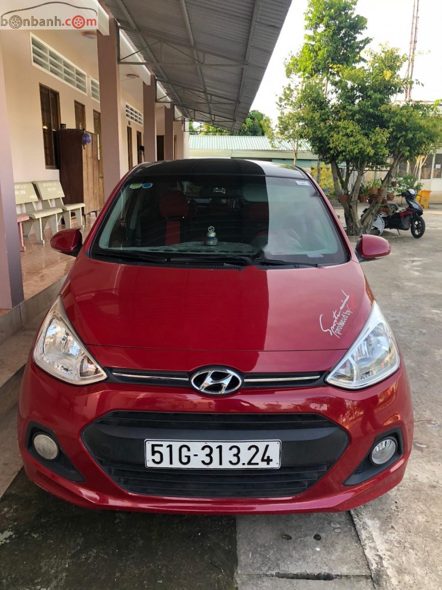 Hyundai Grand i10 2016 - Bán Hyundai Grand i10 1.2 AT sản xuất 2016, màu đỏ, xe nhập