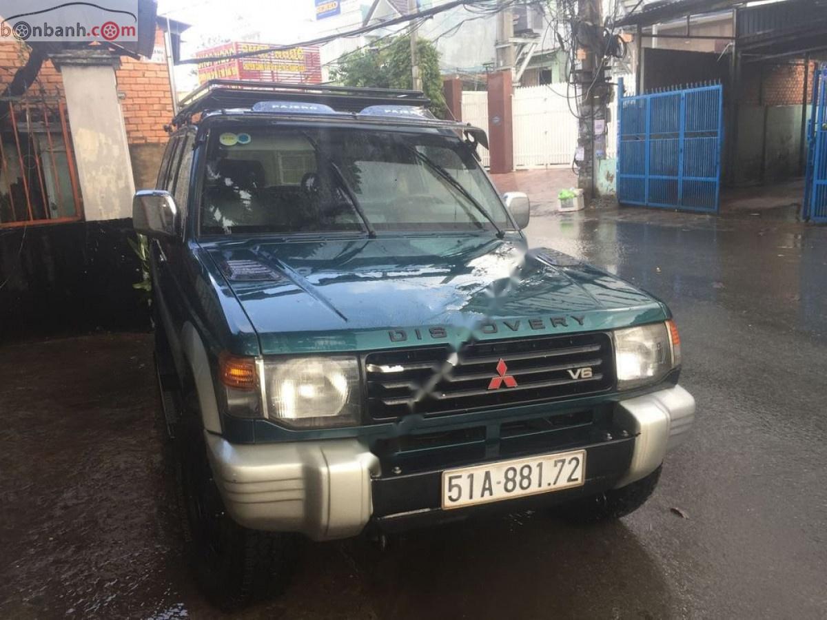 Mitsubishi Pajero 2.4 2002 - Bán Mitsubishi Pajero 2.4 sản xuất năm 2002, màu xanh lam số sàn, giá chỉ 140 triệu