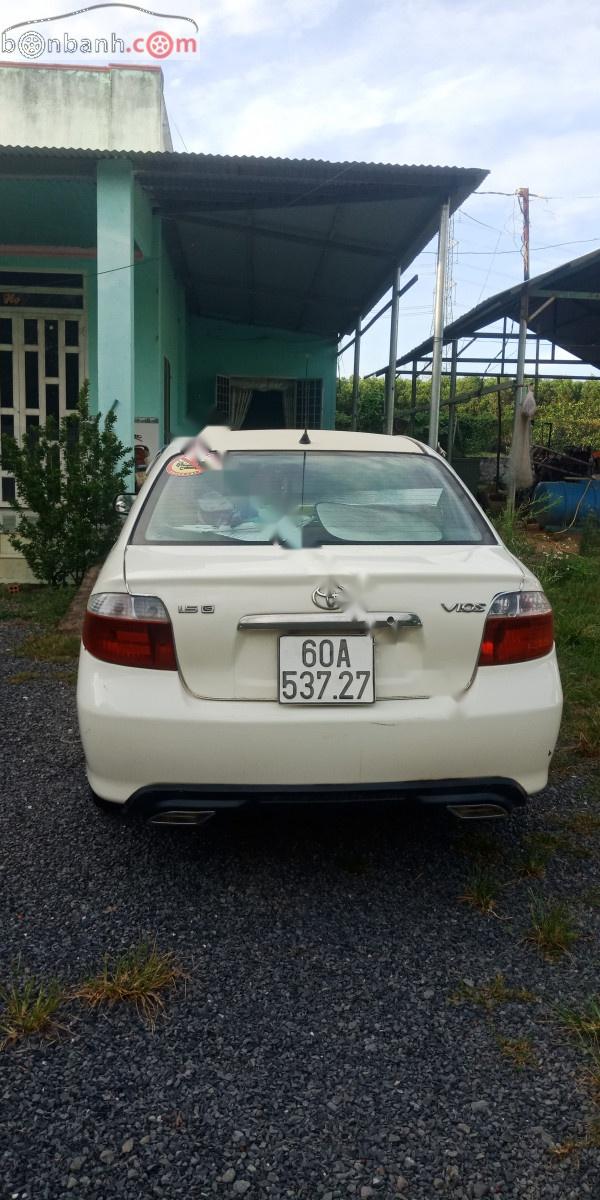 Toyota Vios 2003 - Bán Toyota Vios sản xuất năm 2003, màu trắng, nhập khẩu nguyên chiếc, 175tr