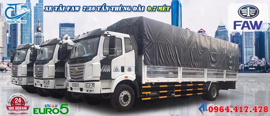 Howo La Dalat 7T25 2019 - Bán FAW xe tải 7T25 đời 2019, màu trắng, xe nhập, giá chỉ 965 triệu