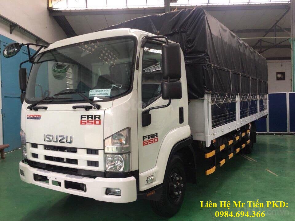 Isuzu FRR 6.5 2019 - Bán xe tải Isuzu 6.5 tấn thùng dài 6.7m khuyến mại 2 lốp dự phòng, 300 lít dầu, đóng đủ các loại thùng, hỗ trợ trả góp
