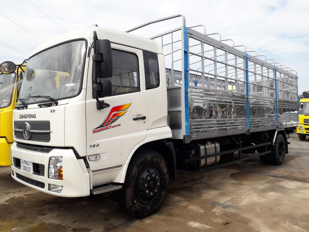 Xe tải 5 tấn - dưới 10 tấn 2019 - Dongfeng hoàng huy nhập khẫu 9 tấn thùng dài 8 mét