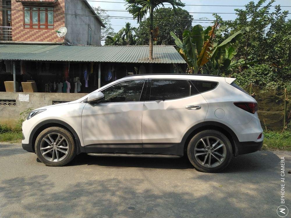 Hyundai Santa Fe    2017 - Bán ô tô Hyundai Santa Fe 2017, màu trắng, giá tốt