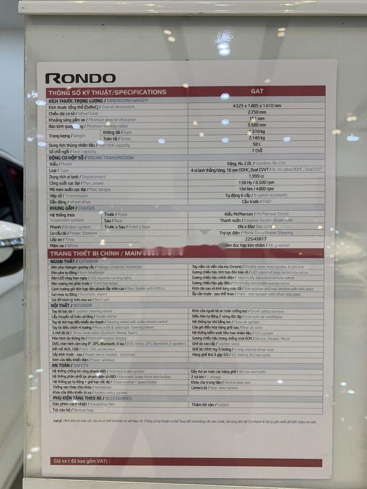 Kia Rondo 2019 - Bán ô tô Kia Rondo 2019 xe mới nội thất đẹp