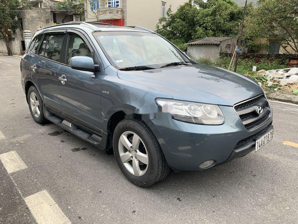 Hyundai Santa Fe 2007 - Bán xe Hyundai Santa Fe 2007, màu xanh lam, nhập khẩu chính hãng