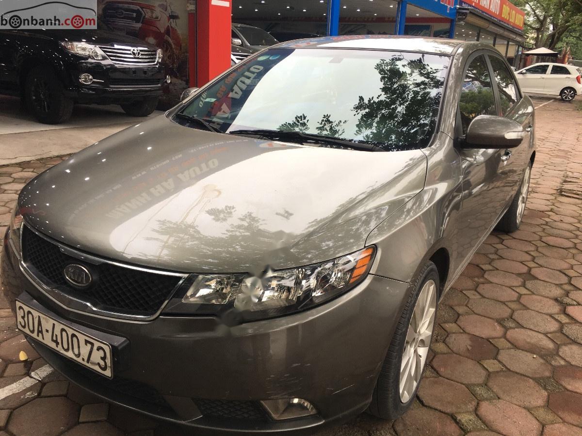 Kia Forte   2009 - Bán Kia Forte năm sản xuất 2009, màu xám, nhập khẩu, số tự động