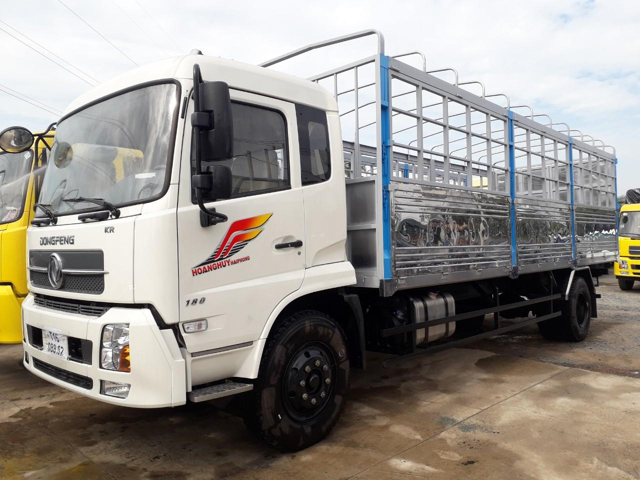 Xe tải 5 tấn - dưới 10 tấn 2019 - Xe tải 9 tấn Dongfeng Hoàng Huy B180 thùng 9 mét