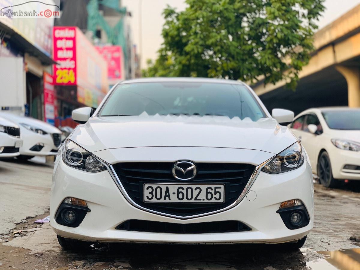 Mazda 3   2015 - Cần bán gấp Mazda 3 1.5 AT năm sản xuất 2015, màu trắng