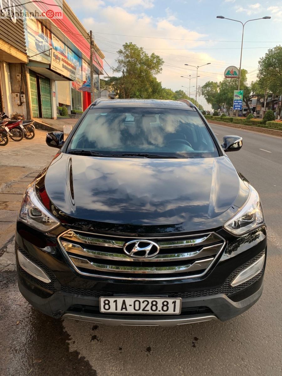 Hyundai Santa Fe 2012 - Bán Hyundai Santa Fe đời 2012, màu đen, nhập khẩu, giá tốt