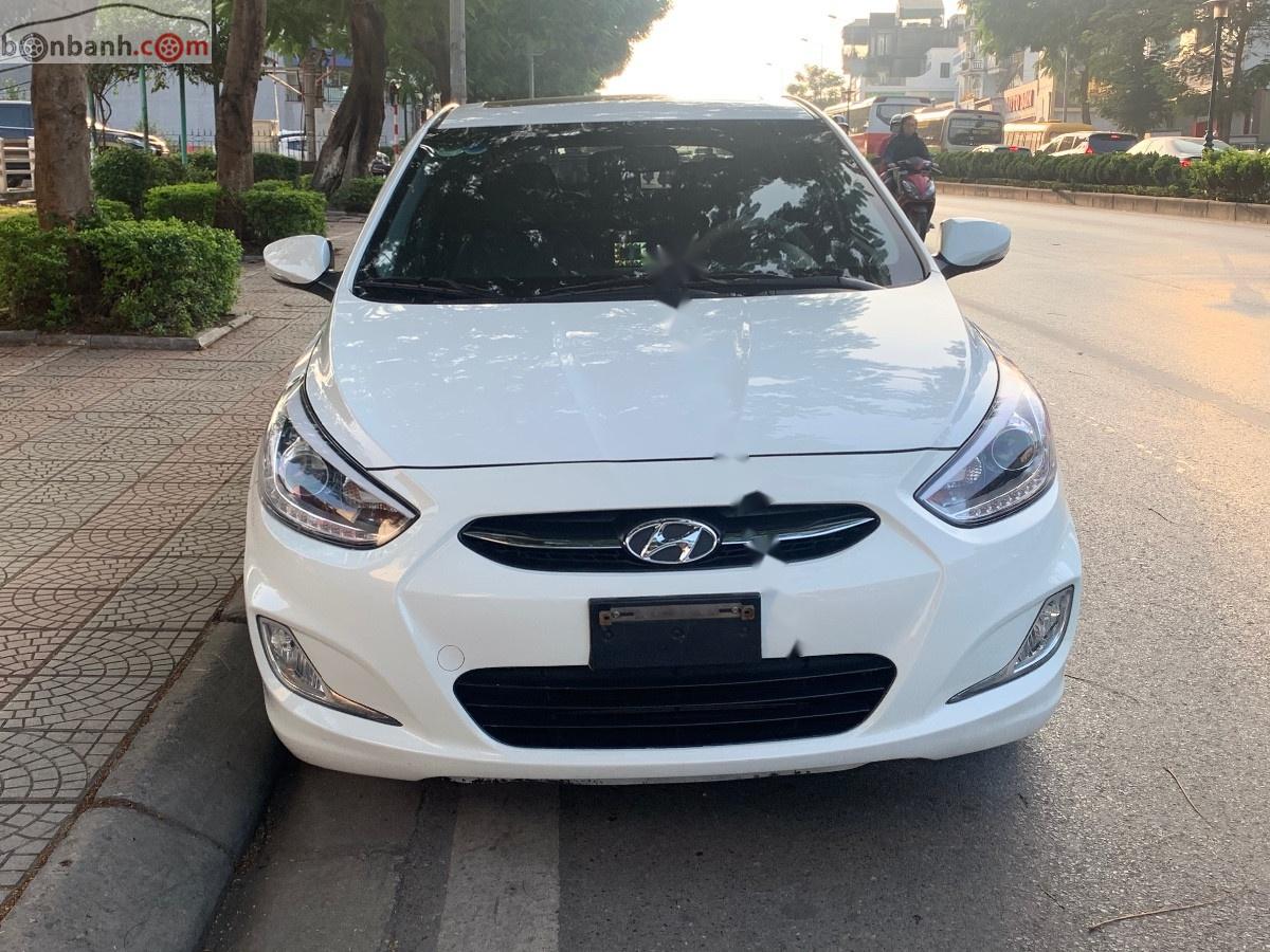 Hyundai Accent   2015 - Bán Hyundai Accent 1.4 AT 2015, màu trắng, nhập khẩu 