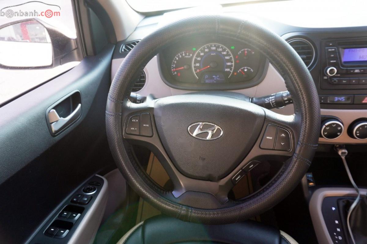 Hyundai Grand i10   1.0 AT 2015 - Bán Hyundai Grand i10 1.0 AT sản xuất 2015, màu trắng, nhập khẩu chính chủ