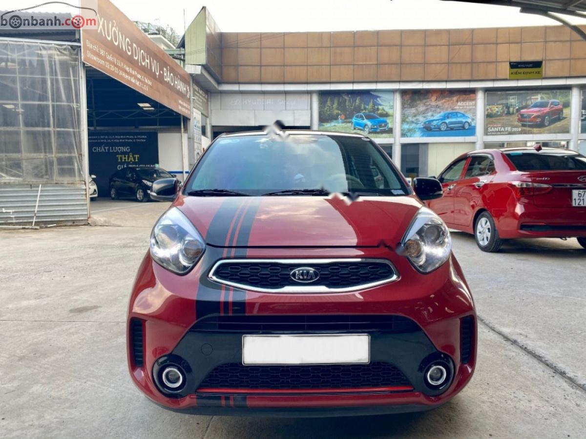 Kia Morning 2018 - Cần bán lại xe cũ Kia Morning Si MT năm 2018, màu đỏ