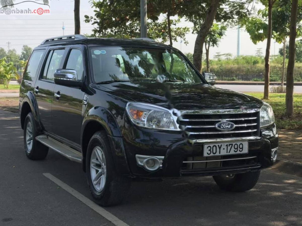 Ford Everest 2010 - Bán Ford Everest 2.5L 4x2 MT sản xuất năm 2010, màu đen, số sàn, máy dầu