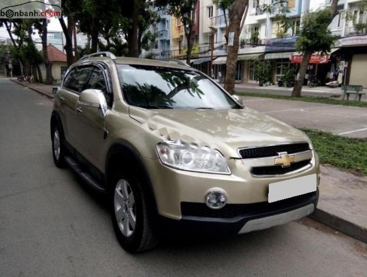 Chevrolet Captiva   2007 - Bán Chevrolet Captiva LTZ 2.4 AT đời 2007, màu vàng, chính chủ