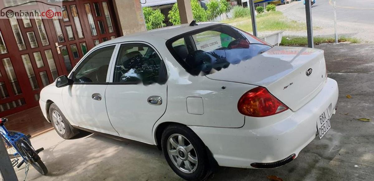 Kia Spectra   2003 - Bán Kia Spectra 1.6 MT năm 2003, màu trắng, xe gia đình