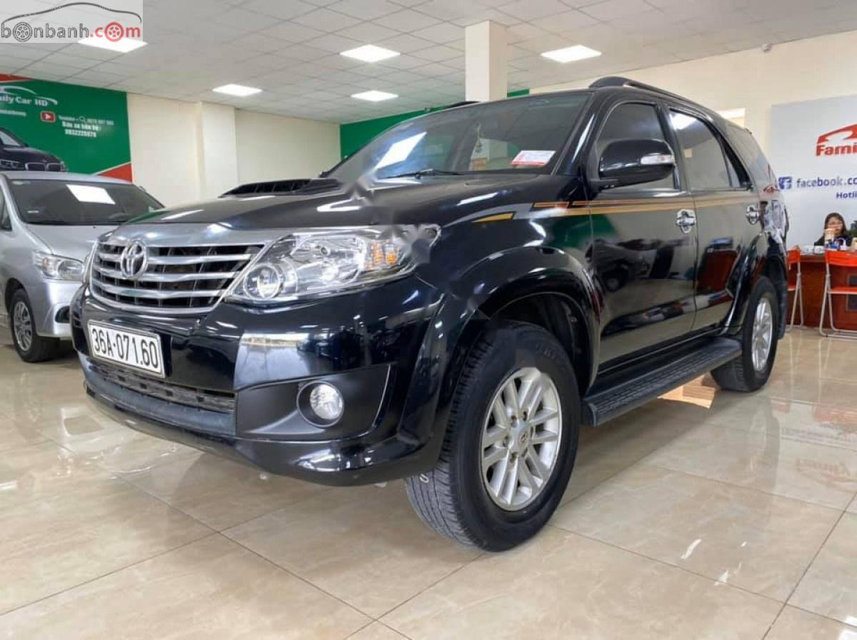 Toyota Fortuner 2013 - Bán Toyota Fortuner năm sản xuất 2013, màu đen số sàn giá cạnh tranh