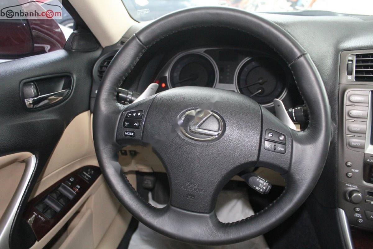 Lexus IS 2007 - Cần bán Lexus IS 250 sản xuất 2007, màu đỏ, xe nhập, giá 750tr