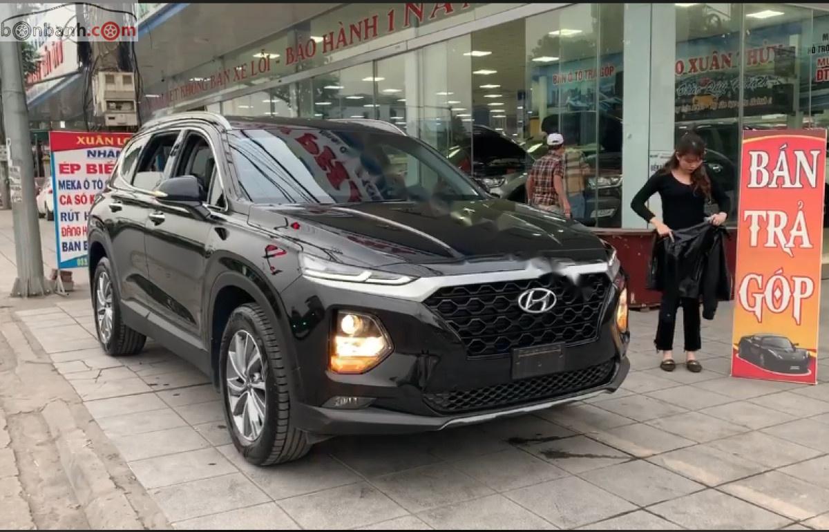 Hyundai Santa Fe   2019 - Bán xe cũ Hyundai Santa Fe 2.4 đời 2019, màu đen