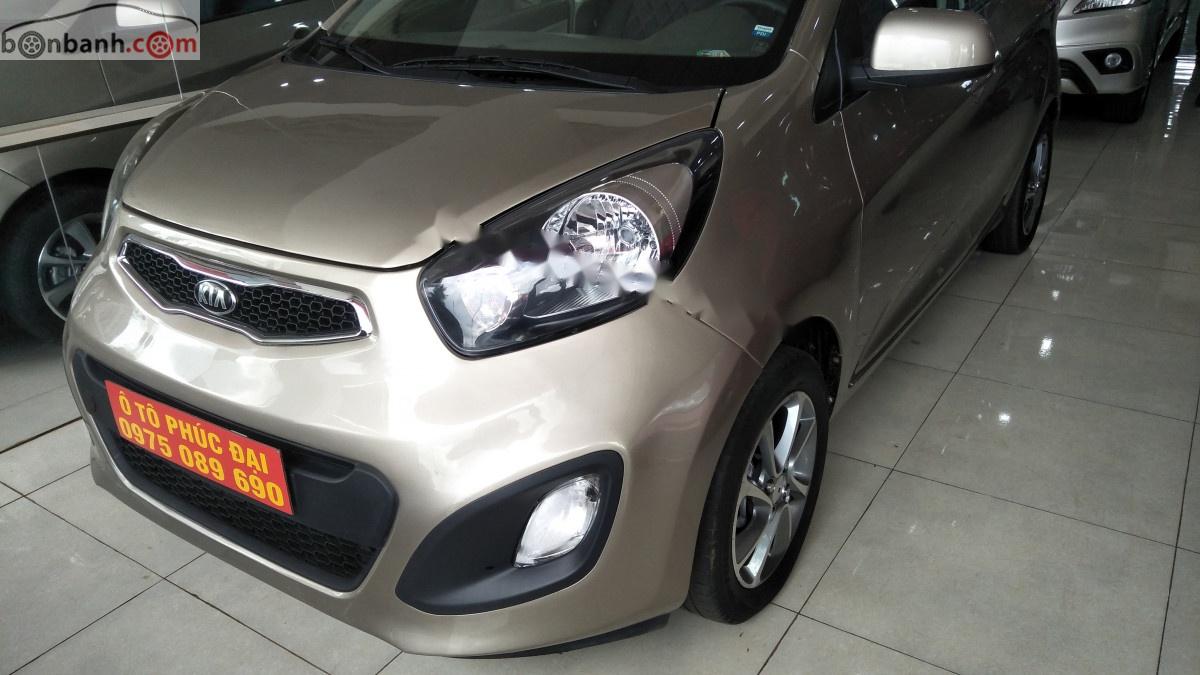 Kia Morning MT 2014 - Bán Kia Morning MT năm sản xuất 2014, màu xám chính chủ