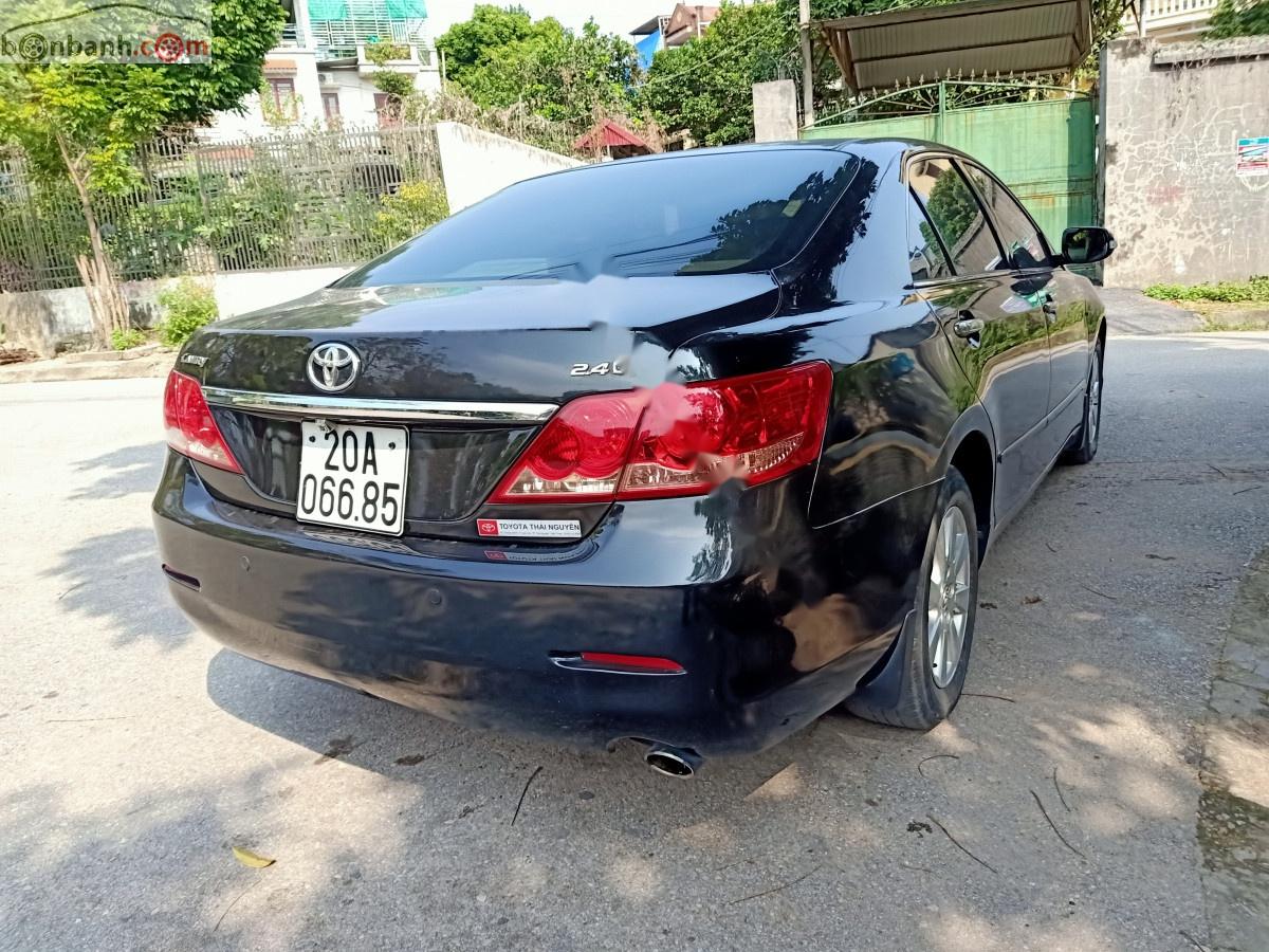 Toyota Camry 2.4G 2007 - Cần bán gấp Toyota Camry 2.4G sản xuất năm 2007, màu đen xe gia đình giá cạnh tranh