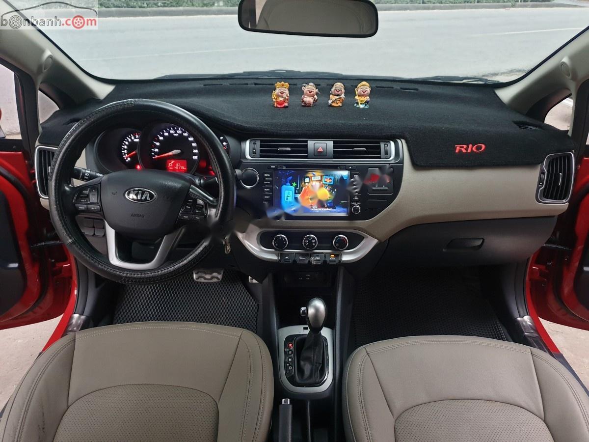 Kia Rio   2015 - Cần bán gấp Kia Rio 1.4 AT sản xuất 2015, màu đỏ, nhập khẩu 