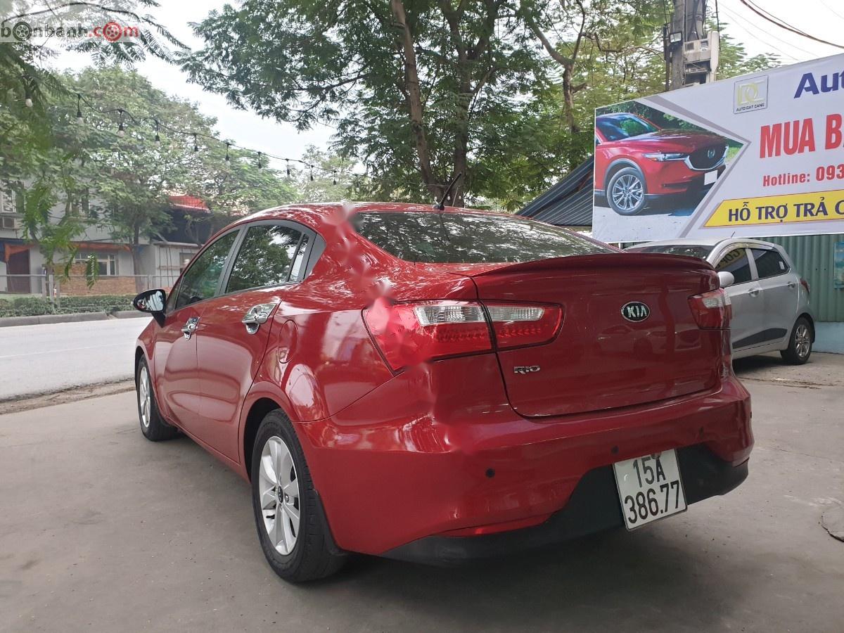 Kia Rio   2015 - Cần bán gấp Kia Rio 1.4 AT sản xuất 2015, màu đỏ, nhập khẩu 