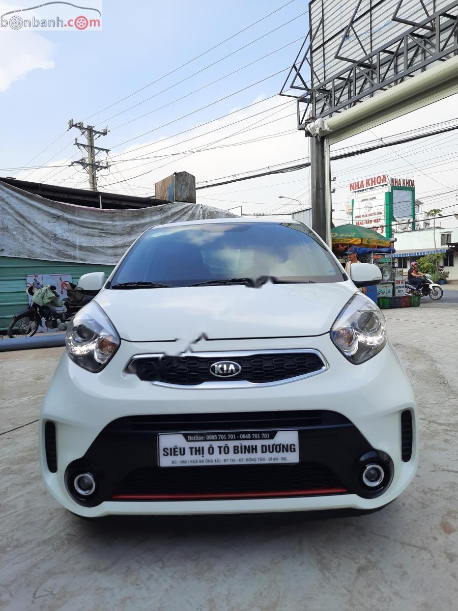 Kia Morning Si AT 2016 - Cần bán lại xe Kia Morning Si AT sản xuất 2016, màu trắng