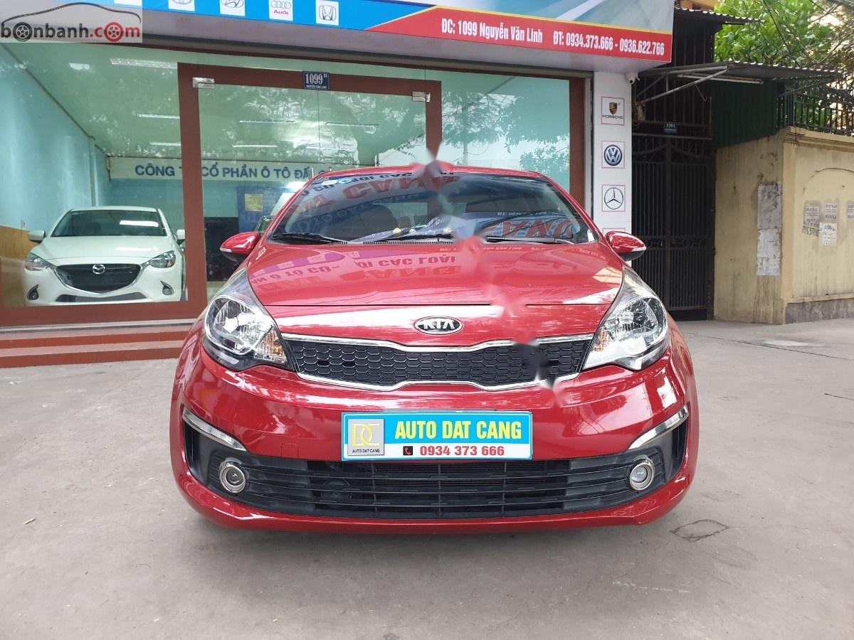 Kia Rio   2015 - Cần bán gấp Kia Rio 1.4 AT sản xuất 2015, màu đỏ, nhập khẩu 