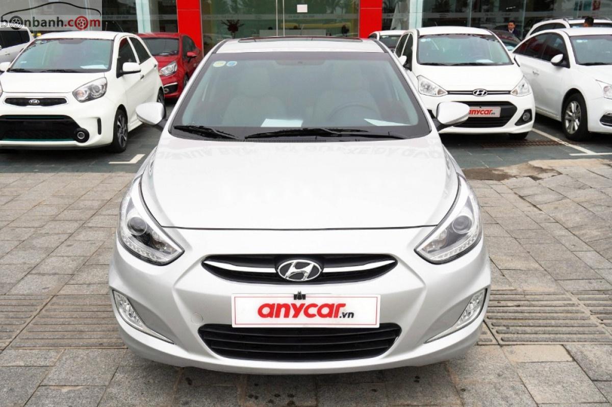 Hyundai Accent   2015 - Bán Hyundai Accent 1.4 AT đời 2015, màu bạc, nhập khẩu 