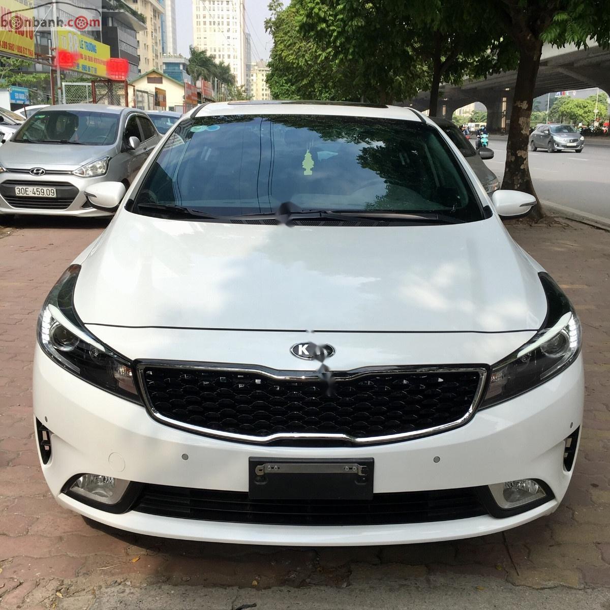 Kia Cerato 1.6 AT 2018 - Cần bán xe Kia Cerato 1.6 AT 2018, màu trắng