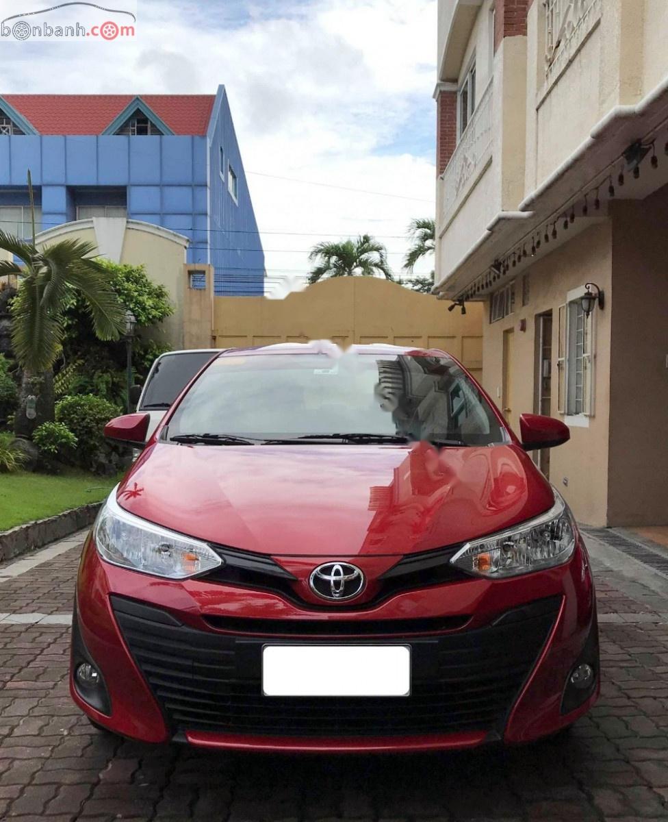 Toyota Vios   2019 - Bán Toyota Vios 1.5E CVT năm 2019, màu đỏ, xe gia đình, giá tốt