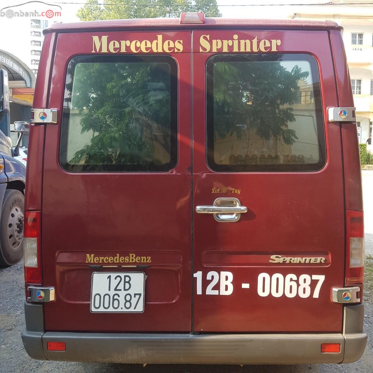 Mercedes-Benz Sprinter 2010 - Cần bán gấp Mercedes Sprinter đời 2010, màu đỏ, xe nhập, 355tr